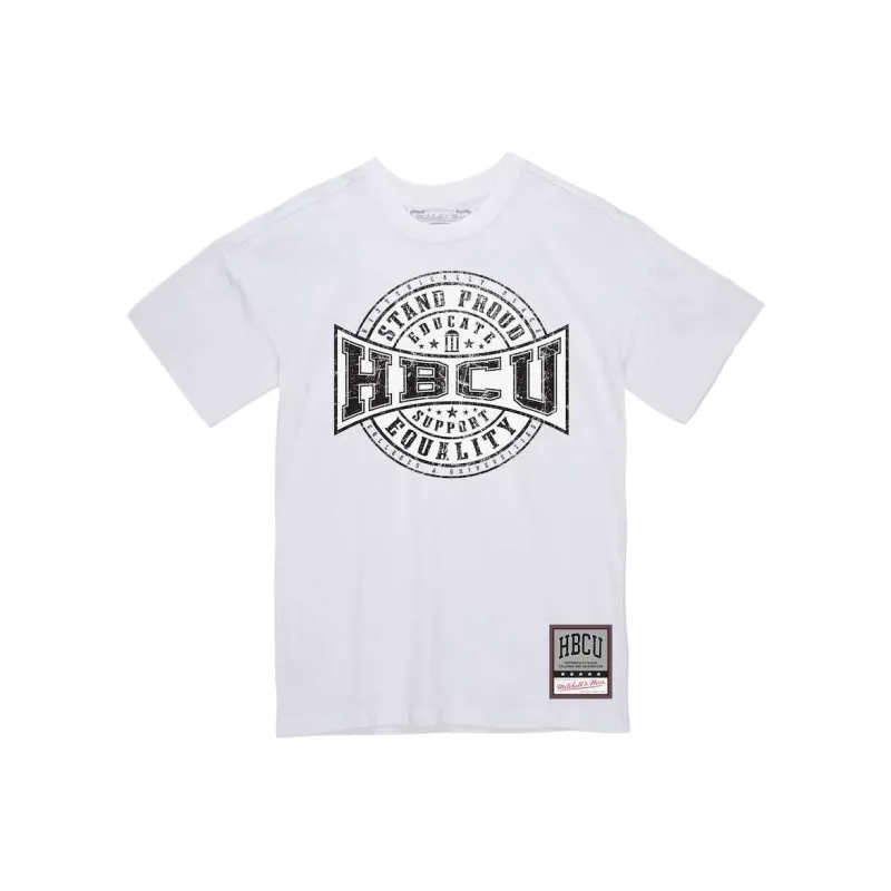 Mitchell & Ness HBCU Seal T Shirt Men's White-0
