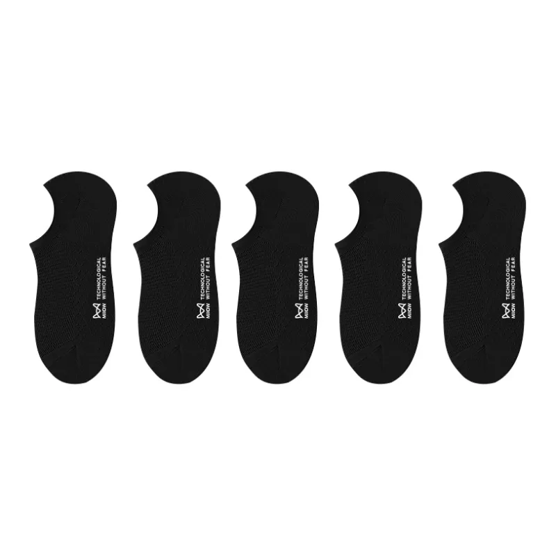 MIIOW No Show Socks Men's 5 Pack-13