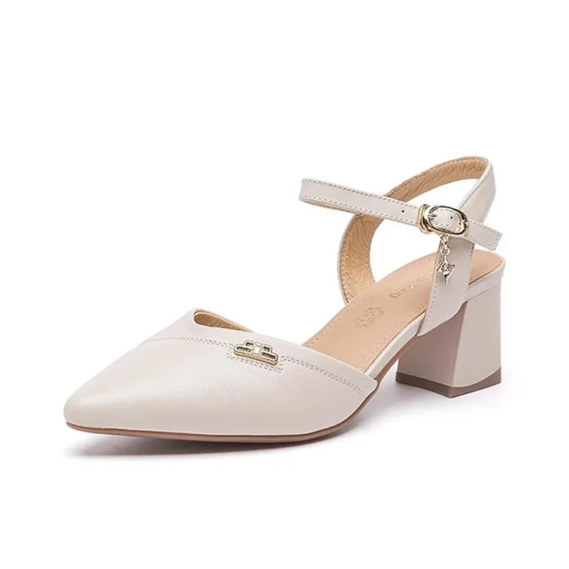 Spider King One Strap Sandals 5.5cm Women's Ecru-1