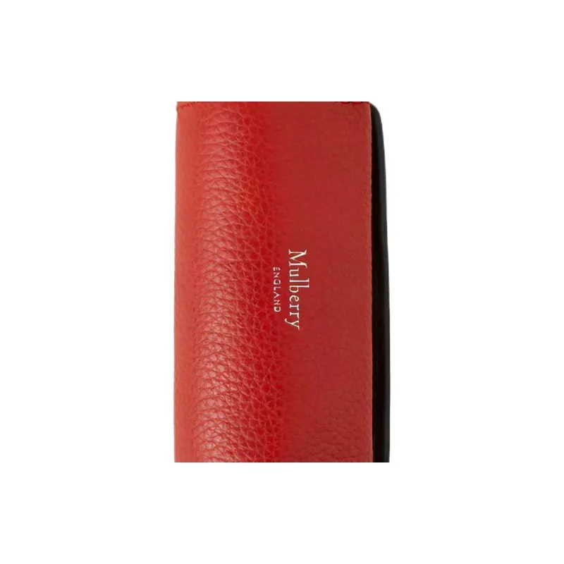 Mulberry Leather Lipstick Storage Bag Women's Red-3