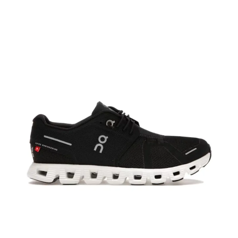 On Running Cloud 5 Black White Women's-1