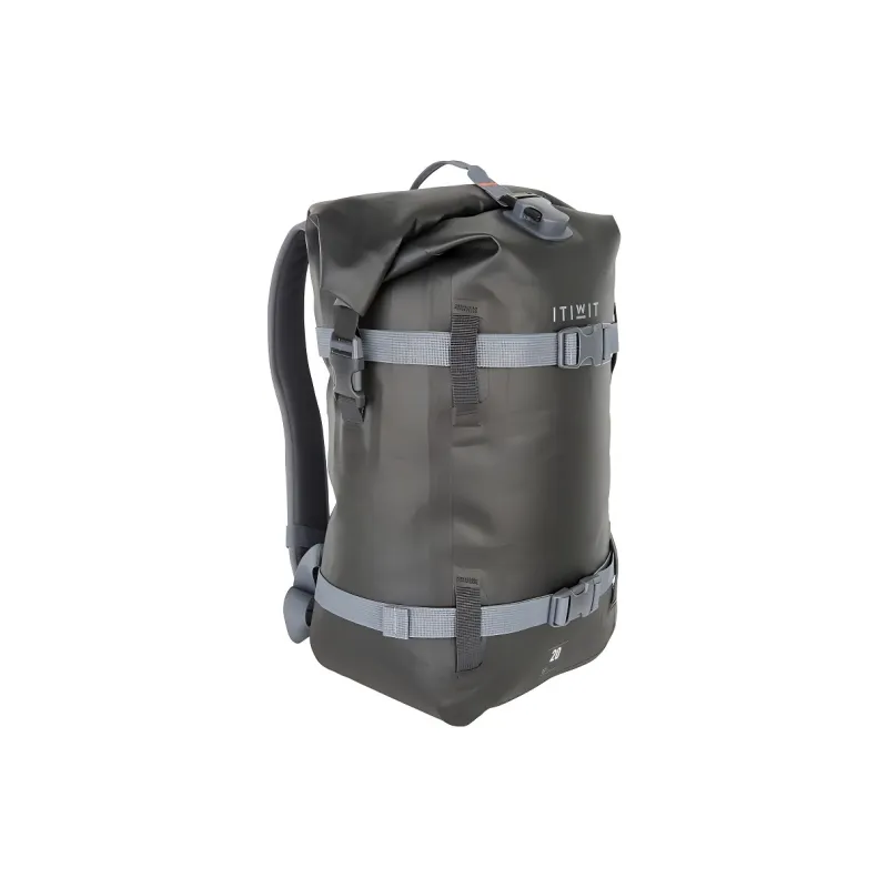 DECATHLON Polyester Backpack Unisex Carbon Gray-0