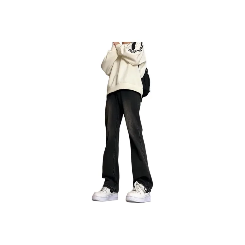 CENPIN Jeans Unisex Flare Night Black-16