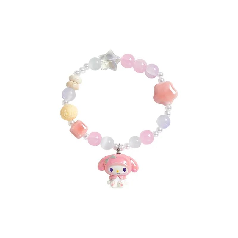 Sanrio My Melody Cartoon Multicolor Cute Beads Lanyards-0