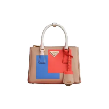 PRADA Galleria Killer Bag Calfskin Tote Shoulder Bag, Crossbody Bag, Handbag Trumpets Women's Multicolor