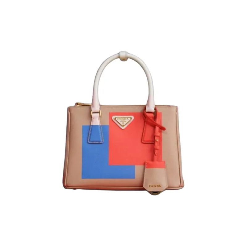 PRADA Galleria Killer Bag Calfskin Tote Shoulder Bag, Crossbody Bag, Handbag Trumpets Women's Multicolor-0