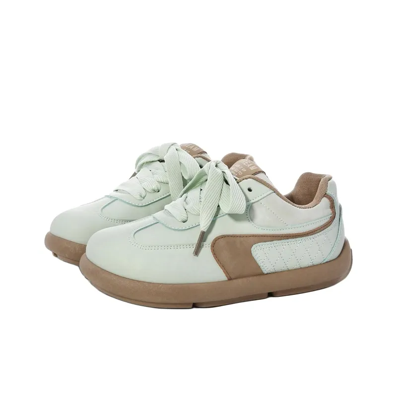 Ordifen Low Top Skateboard Shoes Women's Mint Chocolate-1
