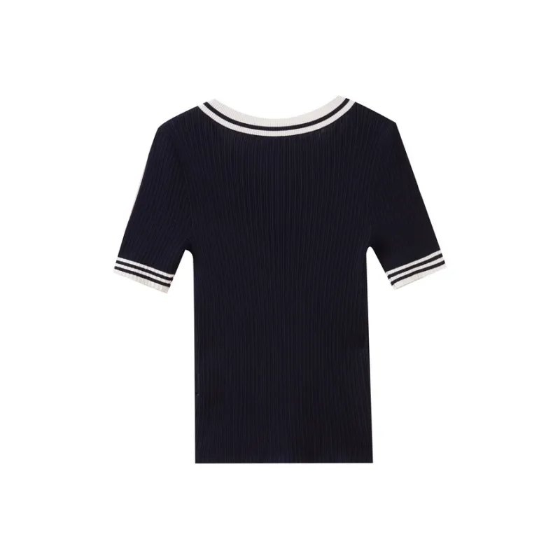 SHUIYUNJIAN Knitwear Women's Navy Blue-1