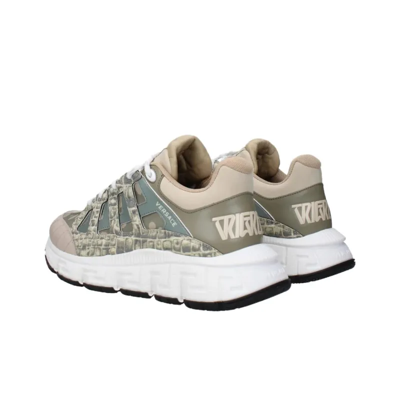 VERSACE Low Top Casual Shoes Men's Beige-3