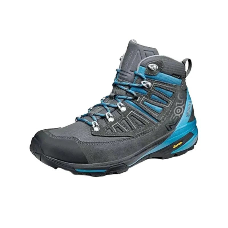 ASOLO Abrasion Resistant Slip Resistant Short Outdoor Boots Women's Gray Blue-0
