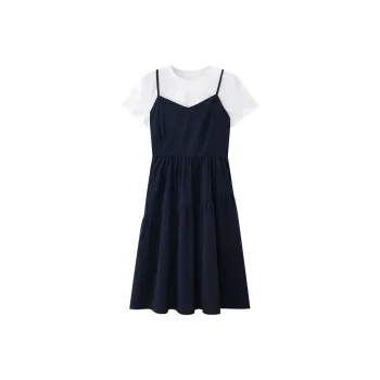 KUHNMARVIN Two Piece Skirt Sets Women's Navy Blue