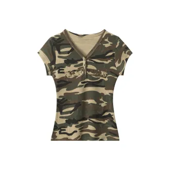 YINLEI Set in Sleeve T Shirt Women's