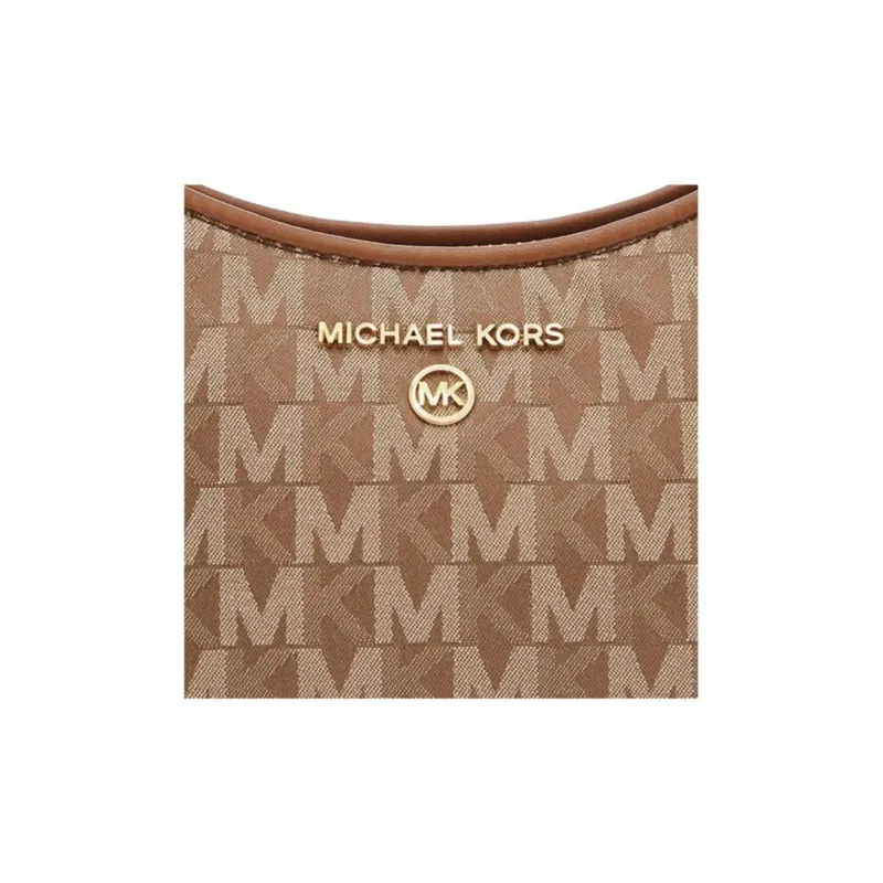 MICHAEL KORS Jet Set Charm Canvas Shoulder Bag Trumpets Women's Brown-3