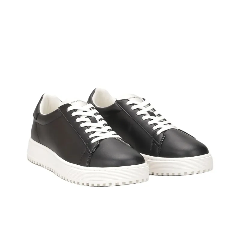 EMPORIO ARMANI Low Top Skateboard Shoes Men's Black-2