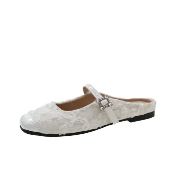 WUJI Slip Resistant Abrasion Resistant Closed Toe Slippers Women's