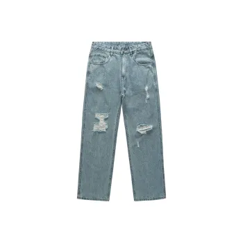HKRXEC Jeans Men Blue
