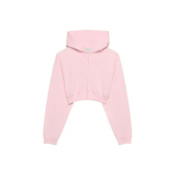 ARITZIA SS25 Aritzia Terry Sweatfleece Perfect Crop Zip Hoodie Sweatshirt Women's