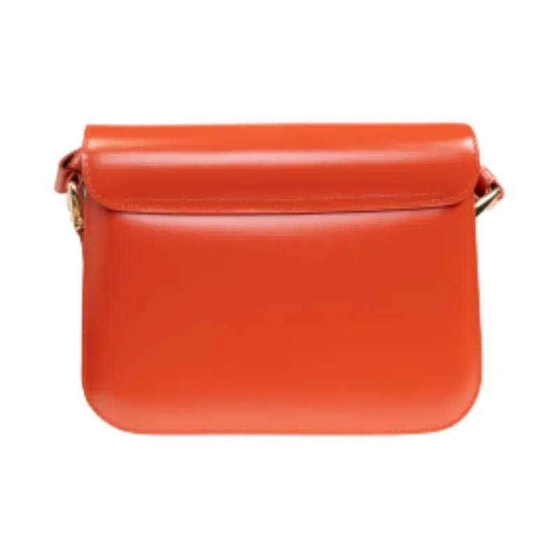 A.P.C Grace Leather Shoulder Bag Trumpets Women's Orange-2