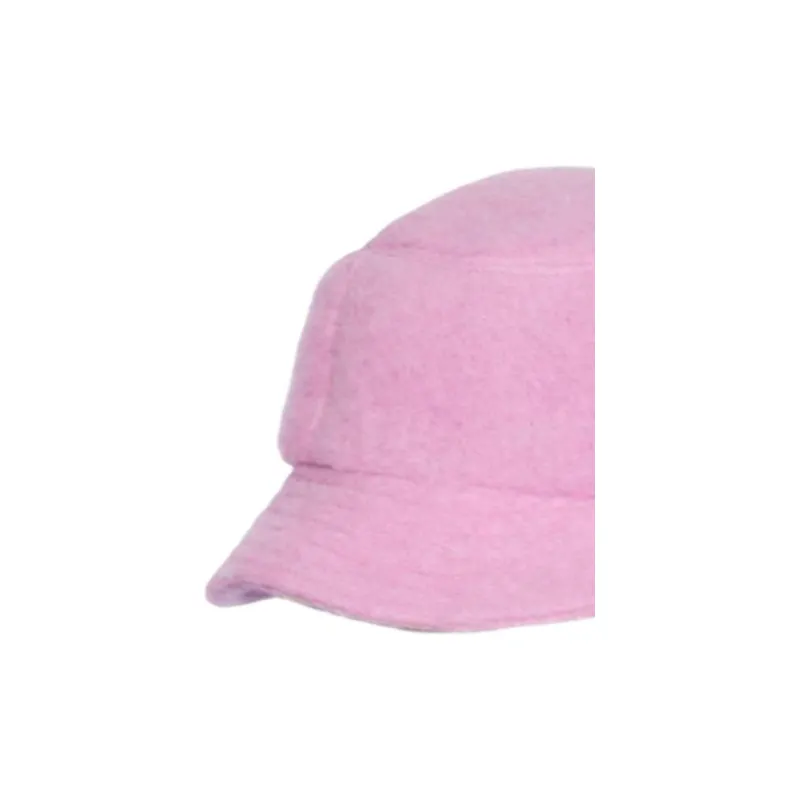 MARNI Felt Knitted Fabric Alpaca Blend Bucket Hats Unisex Pink-1