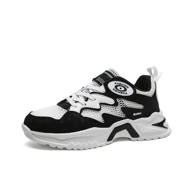 BAKE Anti Slip Wear Resistant Low Top Chunky Sneakers Men's-5