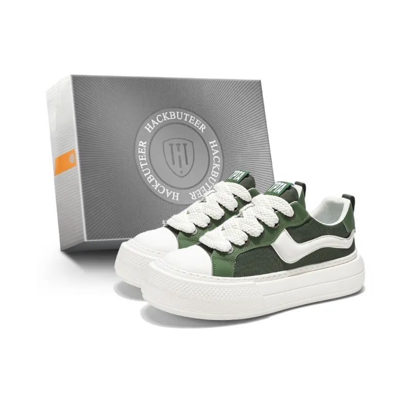 HACKBUTEER Low Top Skateboard Shoes Men's Box Included-0