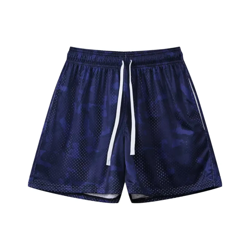 KPADB Lace Up Loose Fit Training Competition Fitness Running Basketball Shorts Unisex-2