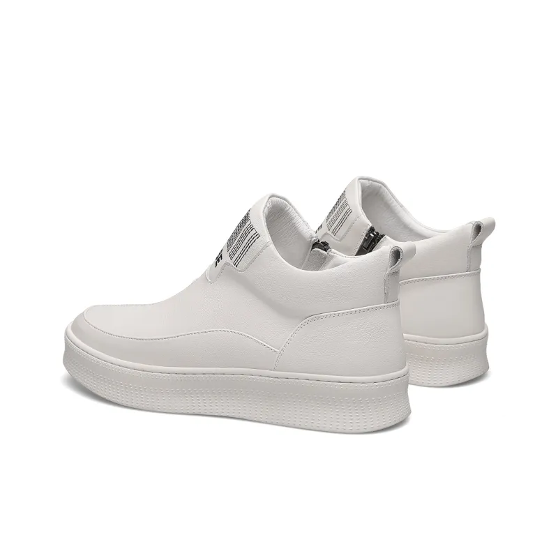 D FUSE SCANDINAVIA Anti Slip Wear Resistant Mid Top Casual Shoes Men's White-8