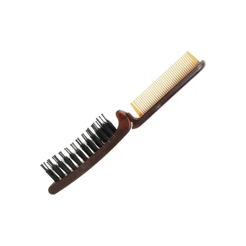 Future Maple Foldable And Portable Travel Companion Boar Bristle Combs Straight Hair Curling