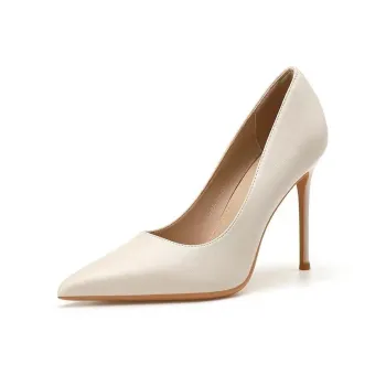 RoseDoris Slim Heel High Heels Women's Ecru
