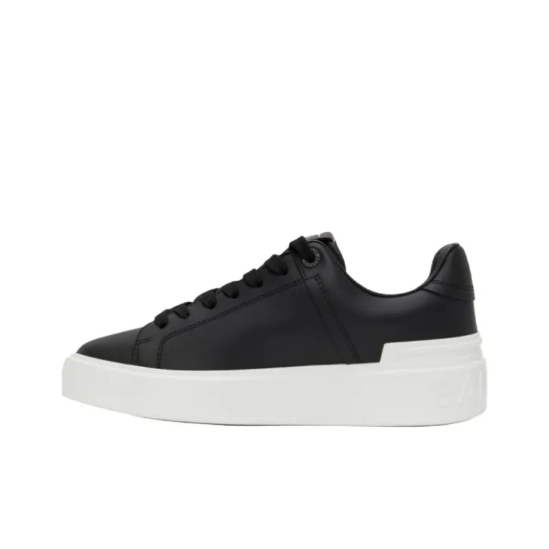 BALMAIN Low Top Skateboard Shoes Women's Black-0