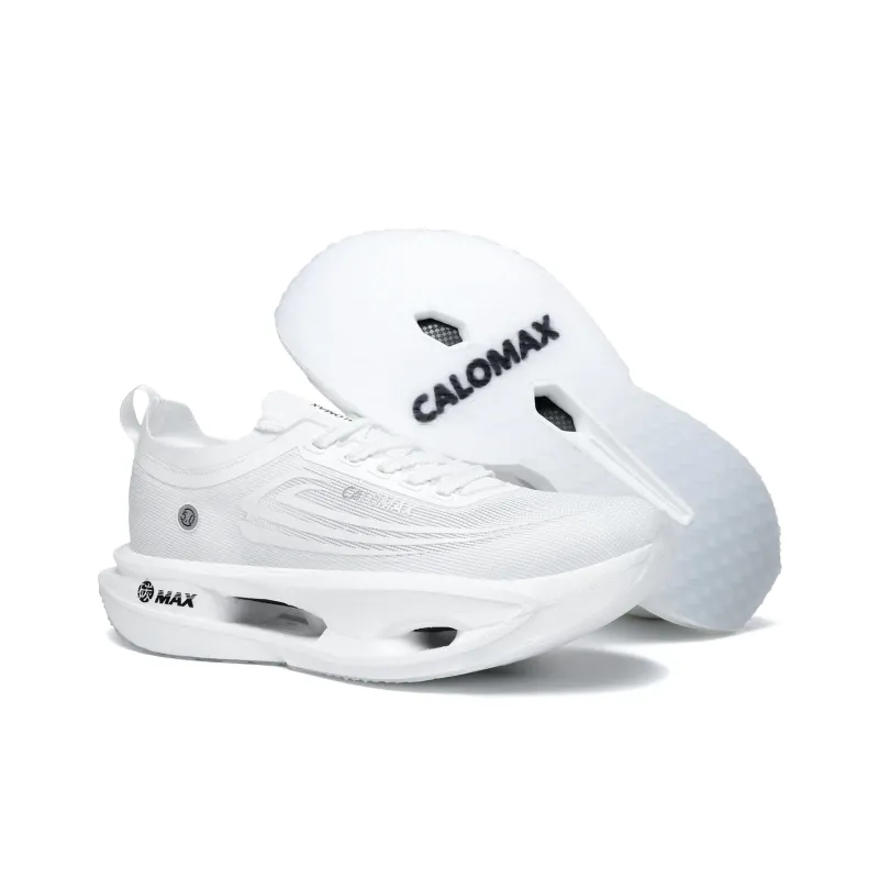 CALOMAX Running Shoes Unisex Low Top White-3