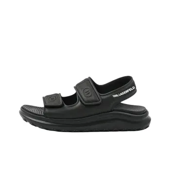 KARL LAGERFELD Skuba II One Strap Sandals Men's Black