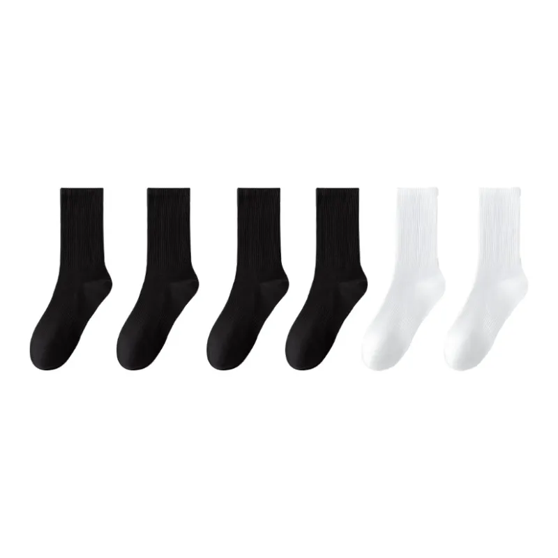 PLANDOO Mid Calf Socks Unisex 6 Pack-12