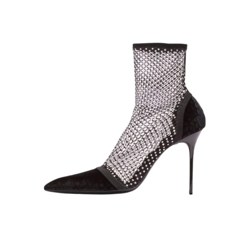 BALMAIN Ankle Boots 9.5cm Women's Black-0