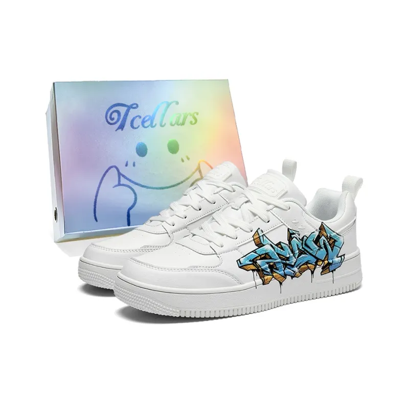 TCELLARS Skateboard Shoes Unisex Low Top White-132
