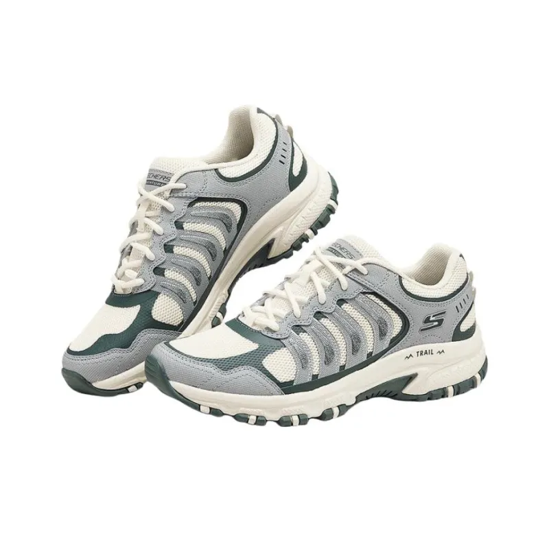 Skechers Adventurer Anti Slip Wear Resistant Low Top Running Shoes Women's Beige Gray Green-2