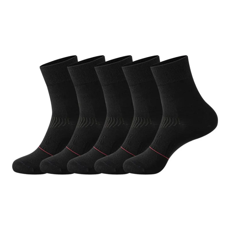 H YXIANG Mid Calf Socks Men's 5 Pack-5