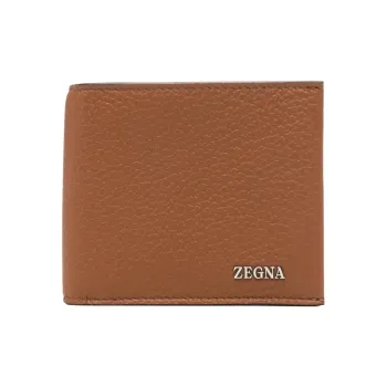 Zegna Cow Leather Wallet Men's Brown