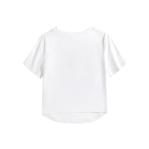 ILYOIL Set in Sleeve T Shirt Women's