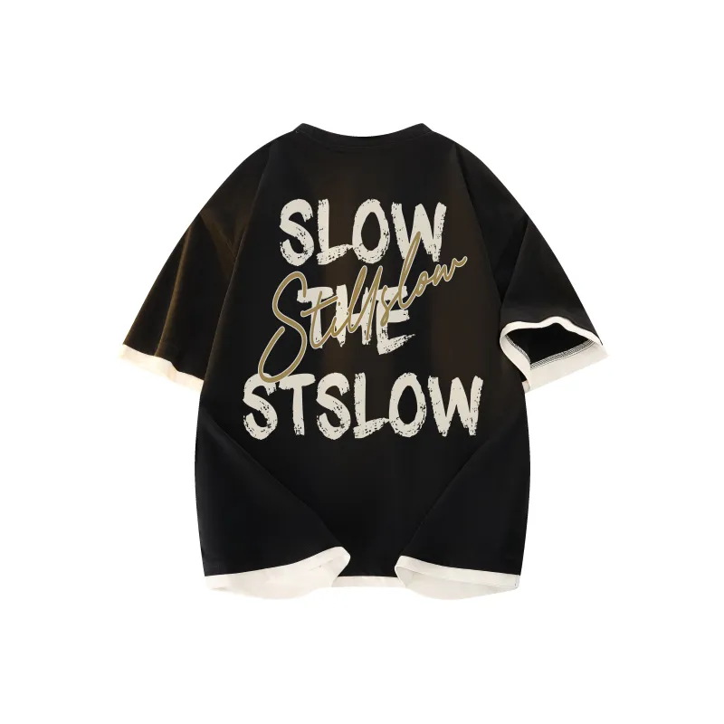 Stillslow Short Sleeved T Shirts Unisex-0