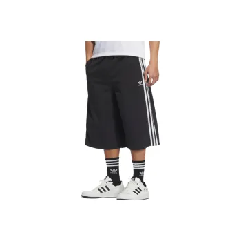 Adidas Originals Classic Three Stripes Collection Trefoil Collection SS25 Casual Shorts Men's Black White