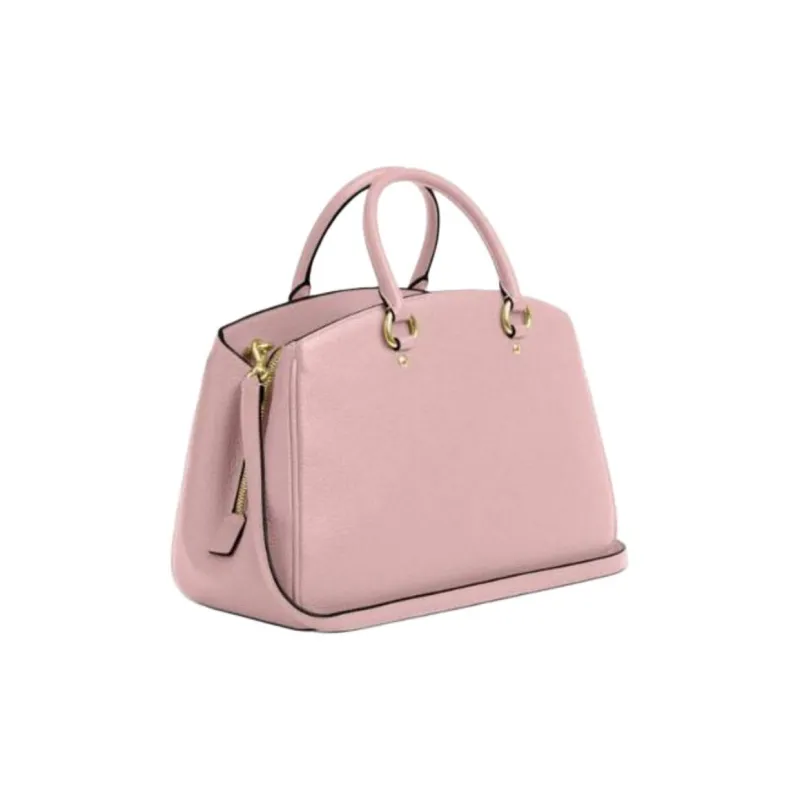 COACH Pebble Leather Shoulder Bag, Crossbody Bag, Handbag Tubas Women's Pink-1