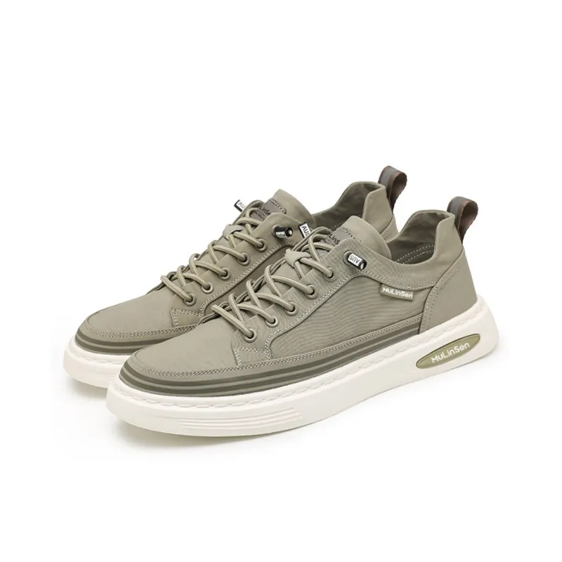 Mulinsen Anti Slip Wear Resistant Low Top Skateboard Shoes Men's-16
