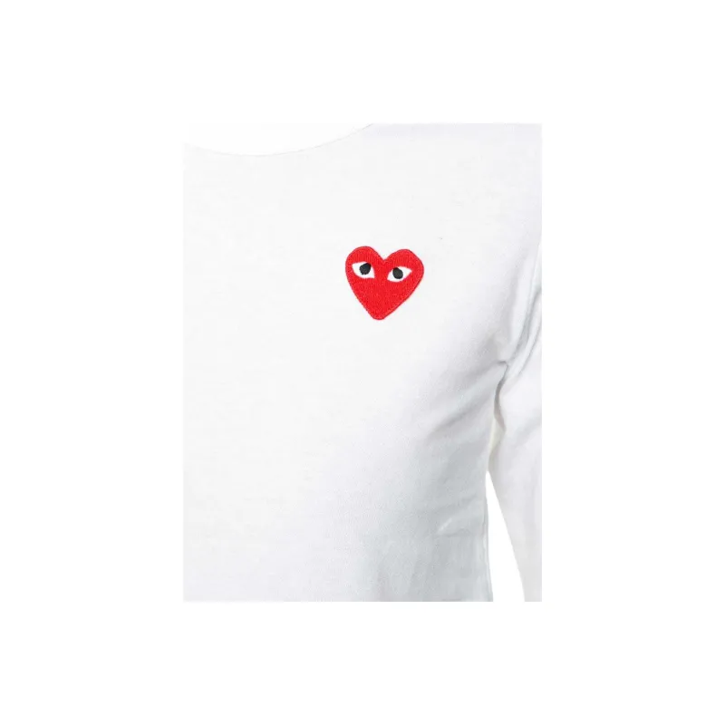 CDG Play T Shirts Women's White-4