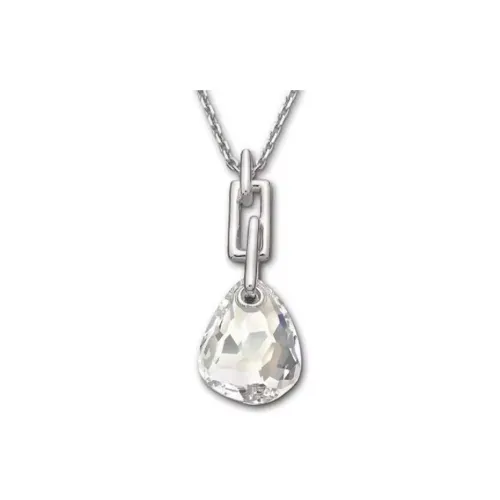 Swarovski Rhodium Plated, Swarovski Crystal, Alloy, Silver Plated, Gold Plated Necklaces Unisex Silver