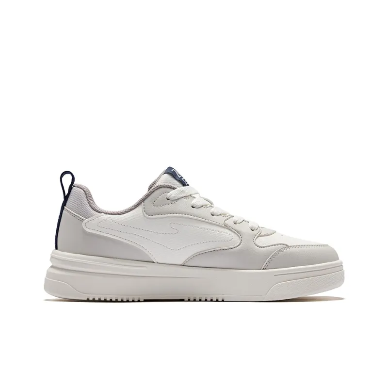 Erke Anti Slip Wear Resistant Low Top Skateboard Shoes Men's Microcrystal White Wild Gray-1