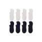 8-Pack (4 White+4 Navy Blue)