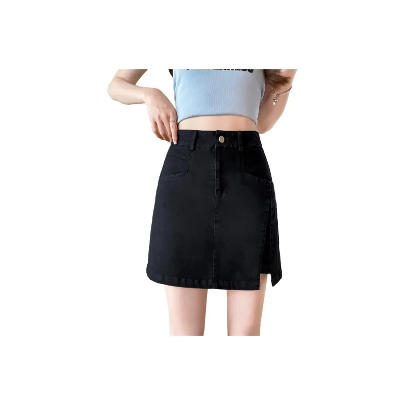 SITOL Denim Short Skirts Women's-7