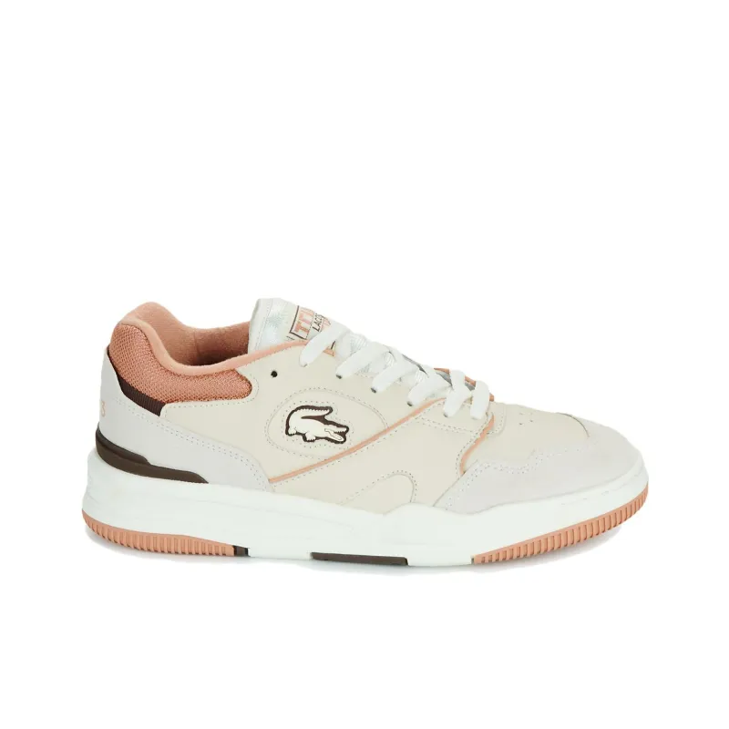 LACOSTE LINESHOT Anti Slip Wear Resistant Low Top Skateboard Shoes Men's Ecru-1