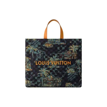 LOUIS VUITTON Damier Dual Controller Tote Bag, Shopping Bag, Shoulder Bag, Crossbody Bag, Handbag Trumpets Unisex Black